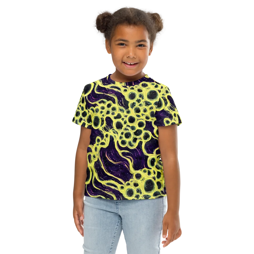 Solar Cells on Kids Crew Neck T-Shirt — Front