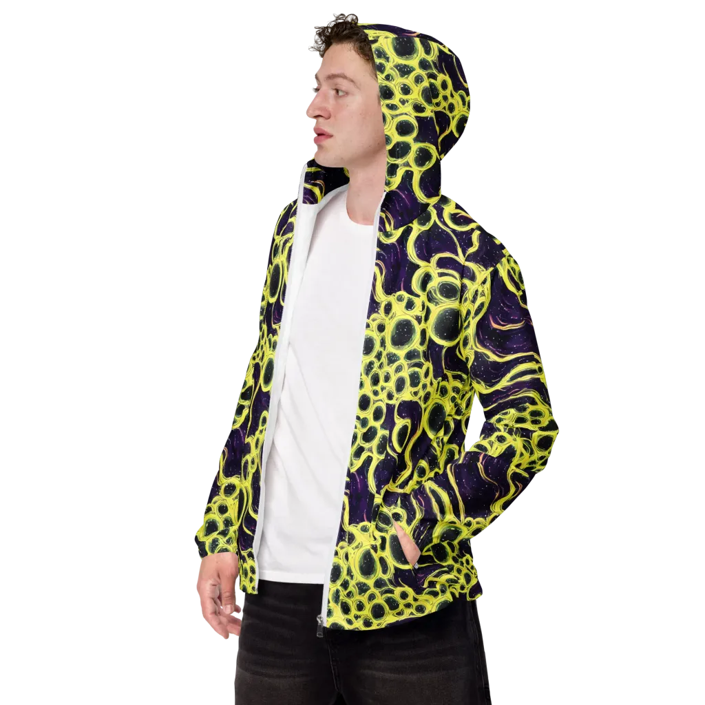 Solar Cells on Men's Windbreaker — Left Front