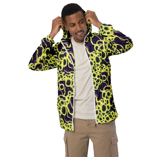 Solar Cells on a Men's Windbreaker