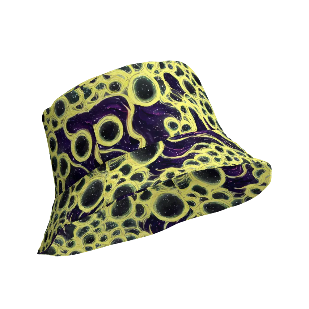 Solar Cells on Reversible Bucket Hat — Product details Outside