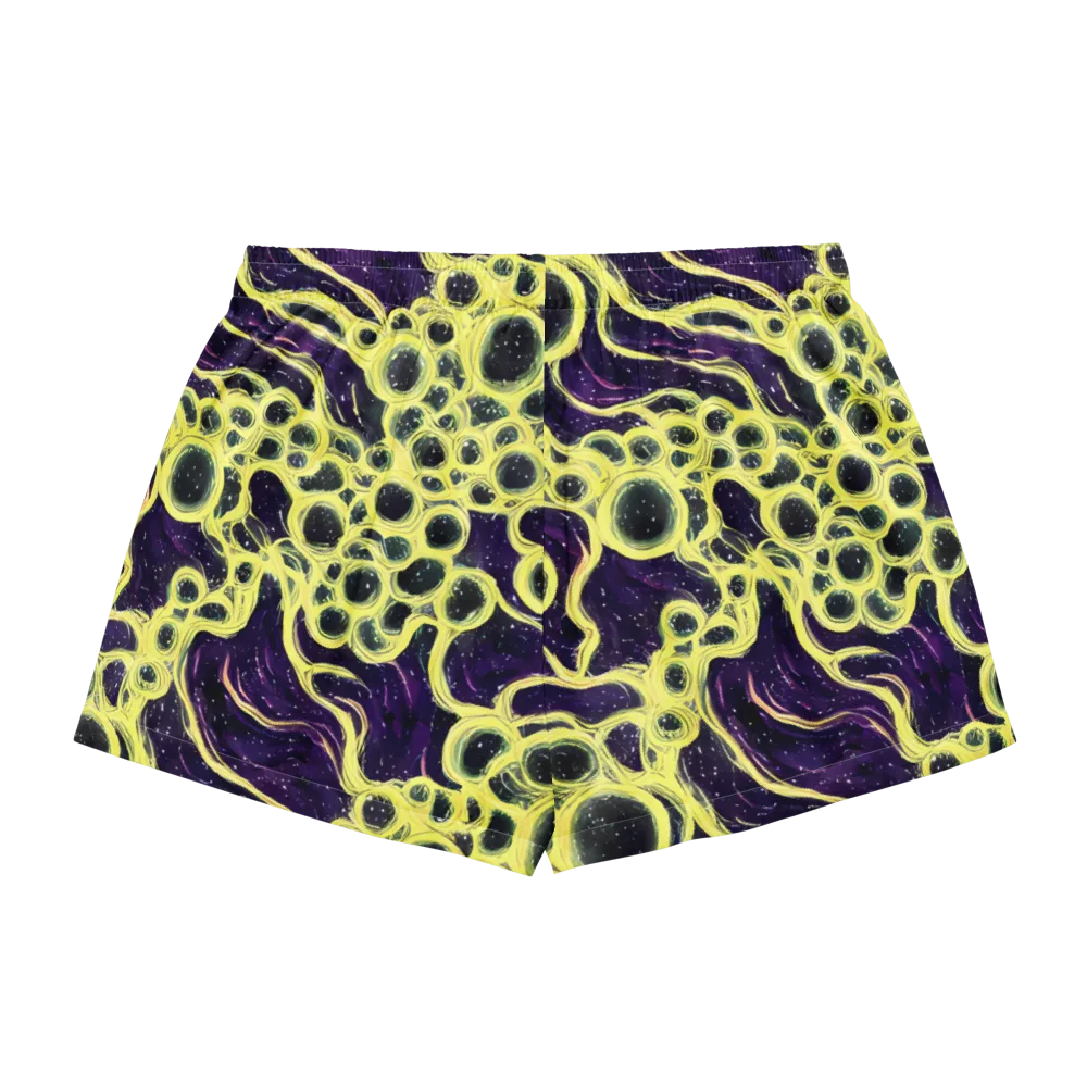 Solar Cells on Women's Pajama Shorts — Back