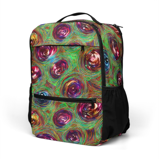 Kaleido Bloom on a Utility Backpack
