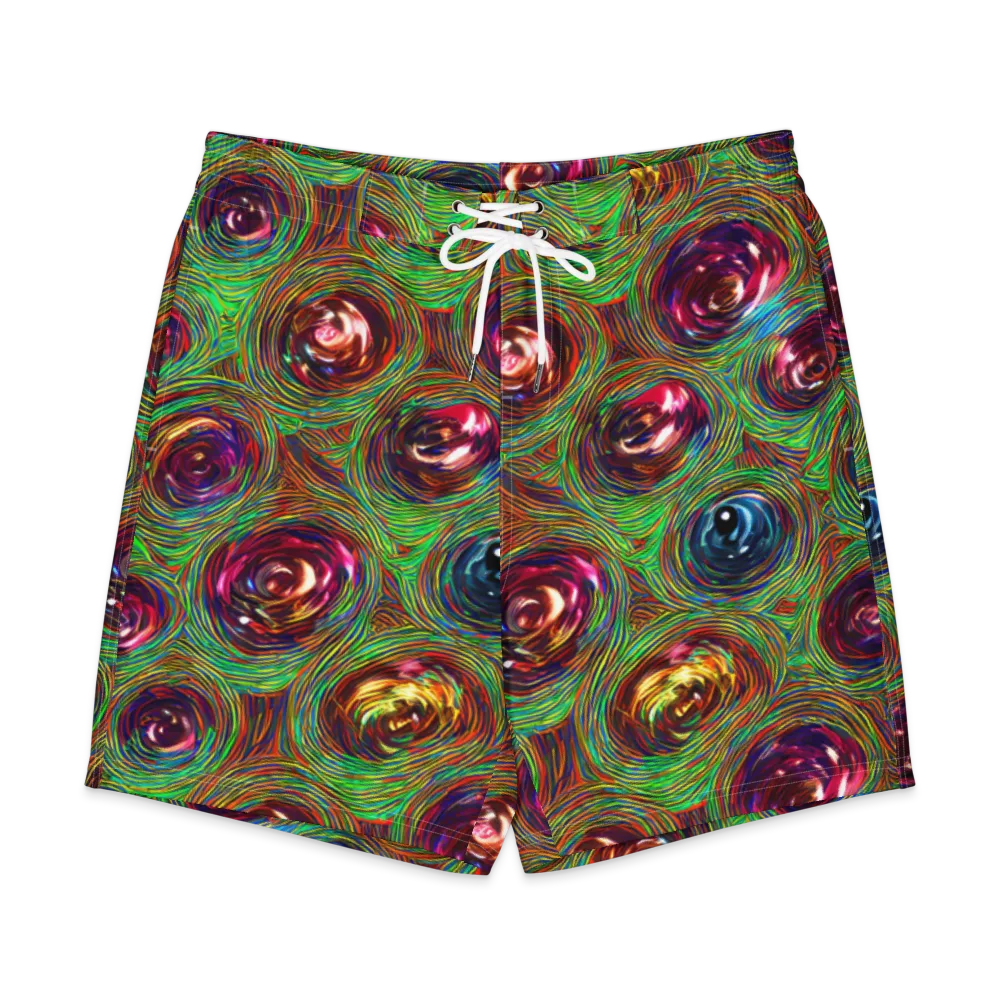 Kaleido Bloom on Men's Board Shorts — Front