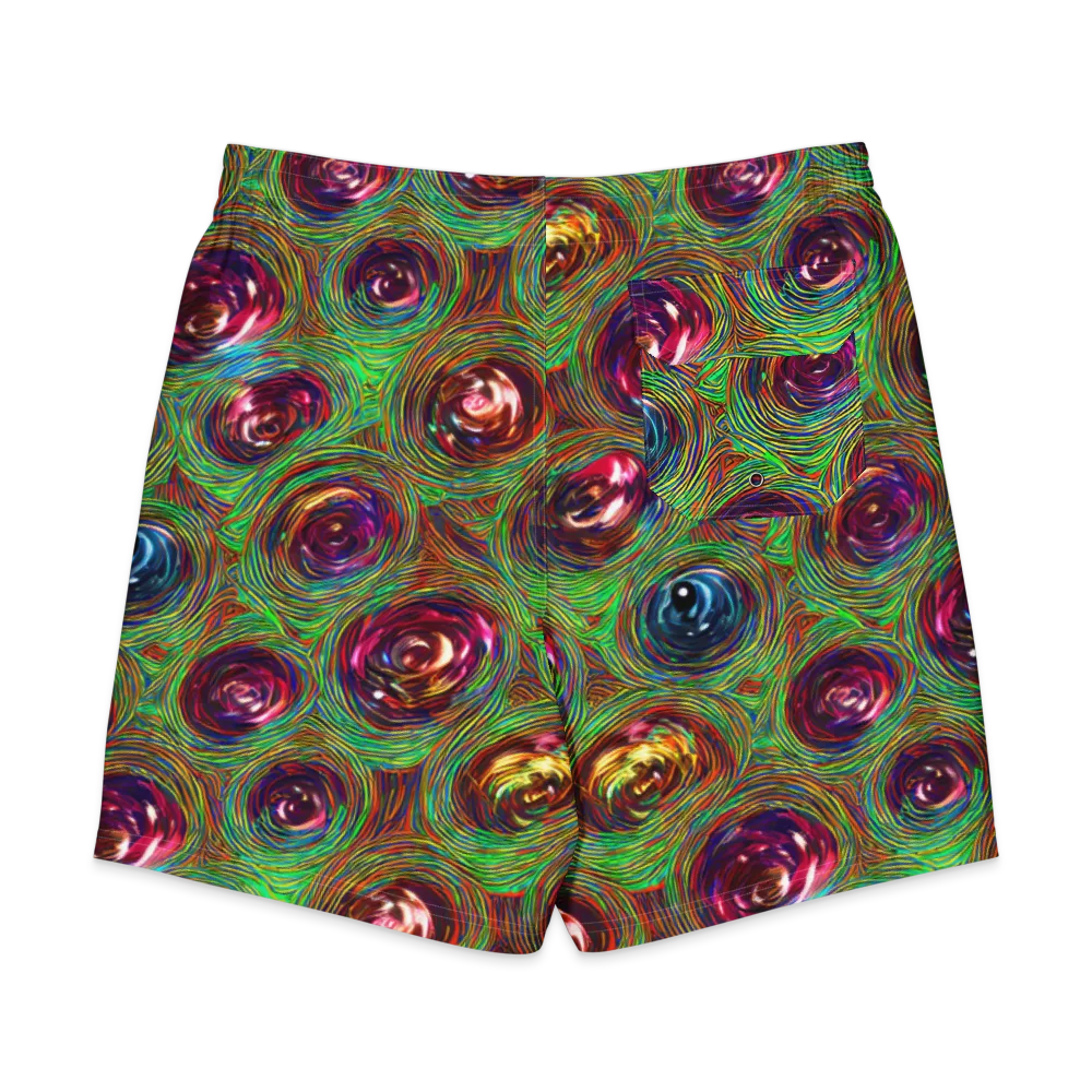 Kaleido Bloom on Men's Board Shorts — Back