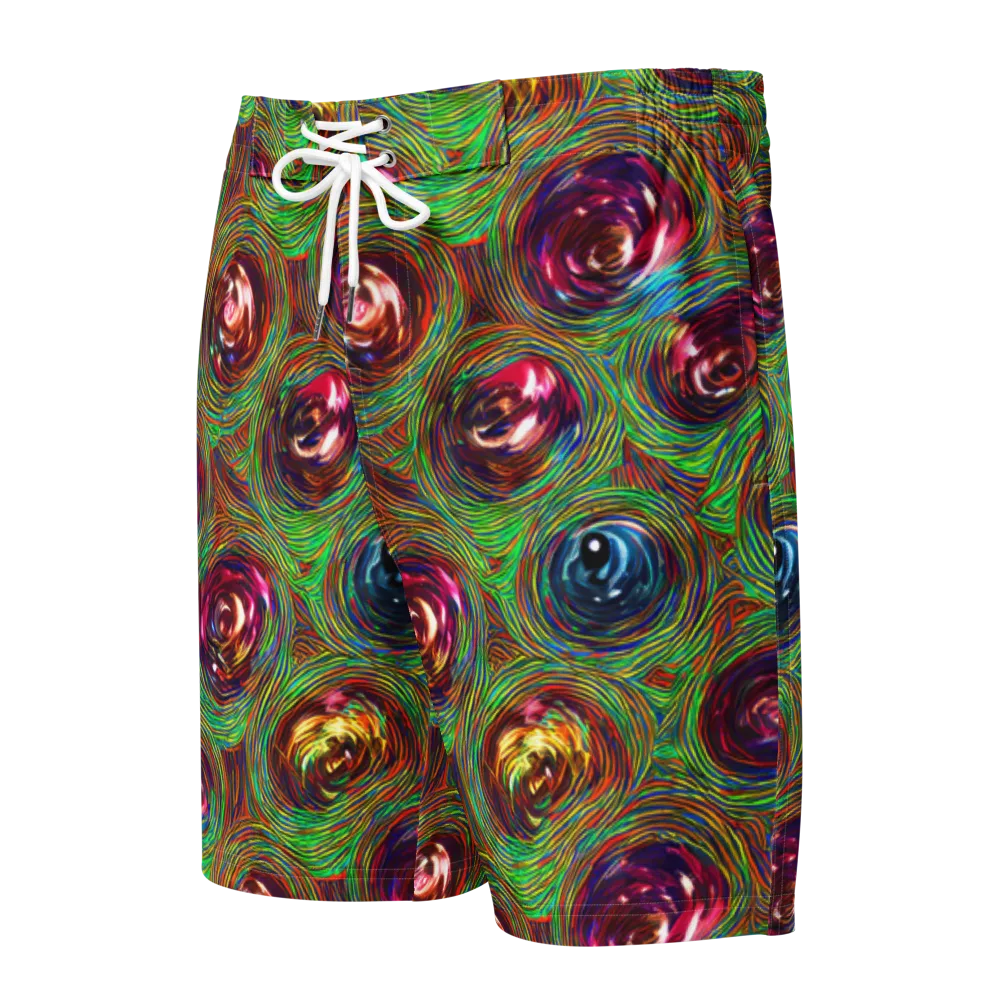 Kaleido Bloom on Men's Board Shorts — Front