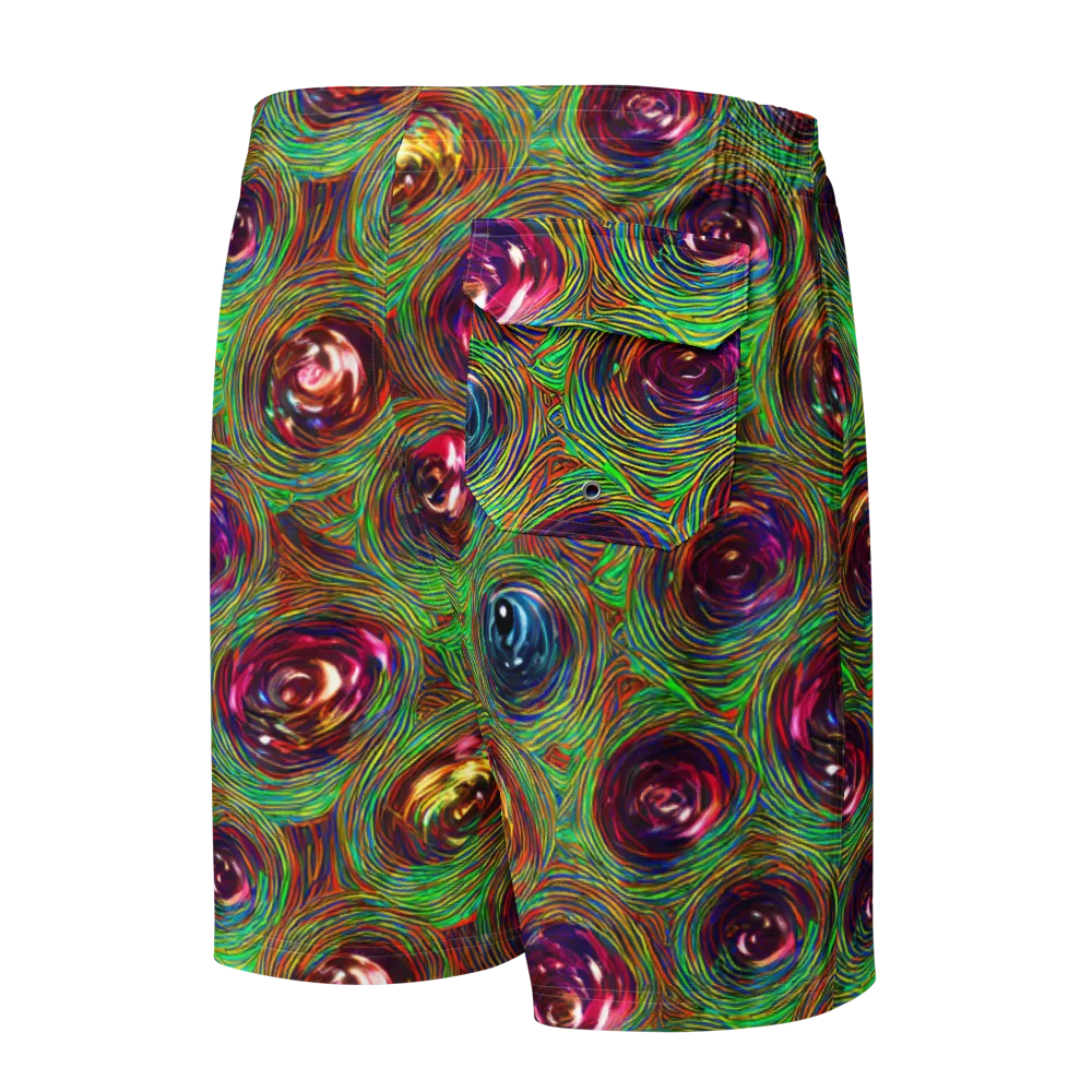 Kaleido Bloom on Men's Board Shorts — Back
