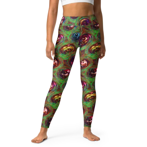 Kaleido Bloom on a Yoga Leggings