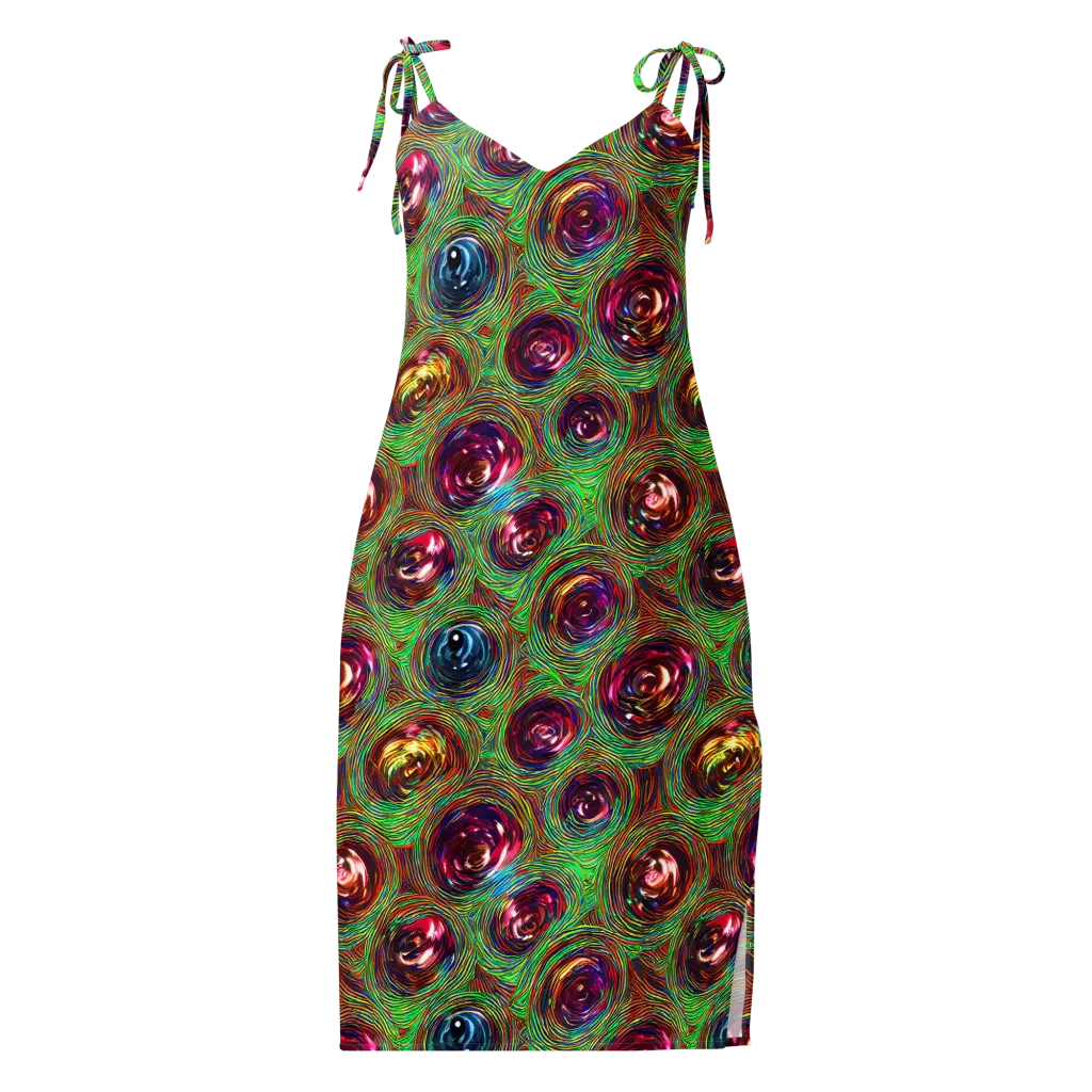 Kaleido Bloom on Slip Dress — Front