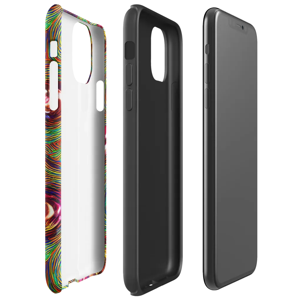 Kaleido Bloom on Tough Case for iPhone® — Right