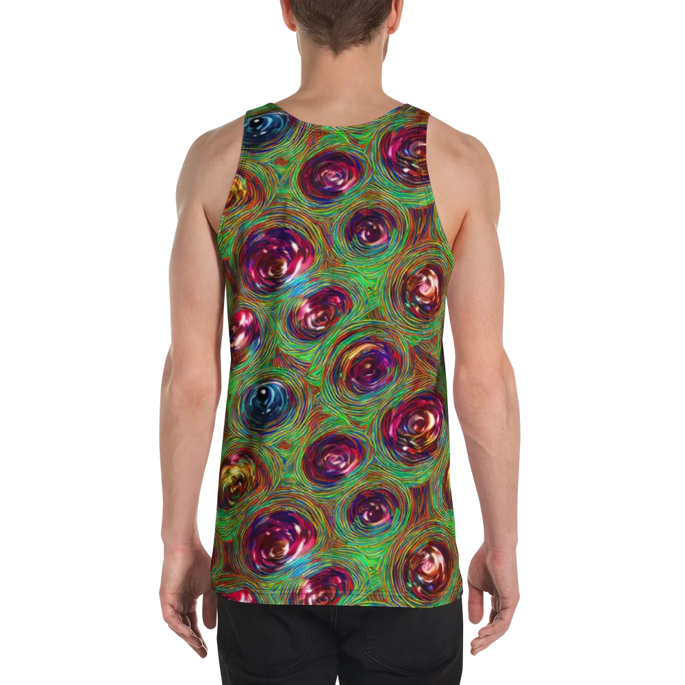 Kaleido Bloom on Men's Tank Top — Back