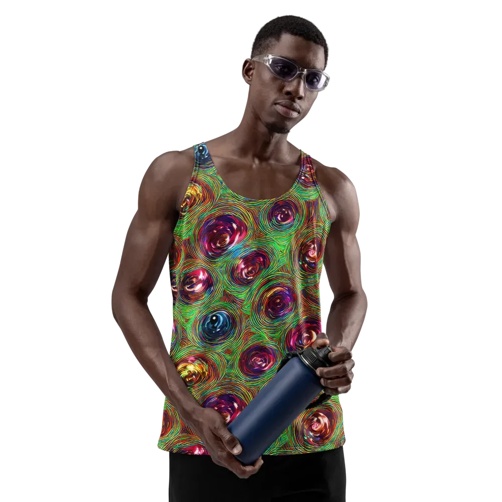 Kaleido Bloom on Men's Tank Top — Front