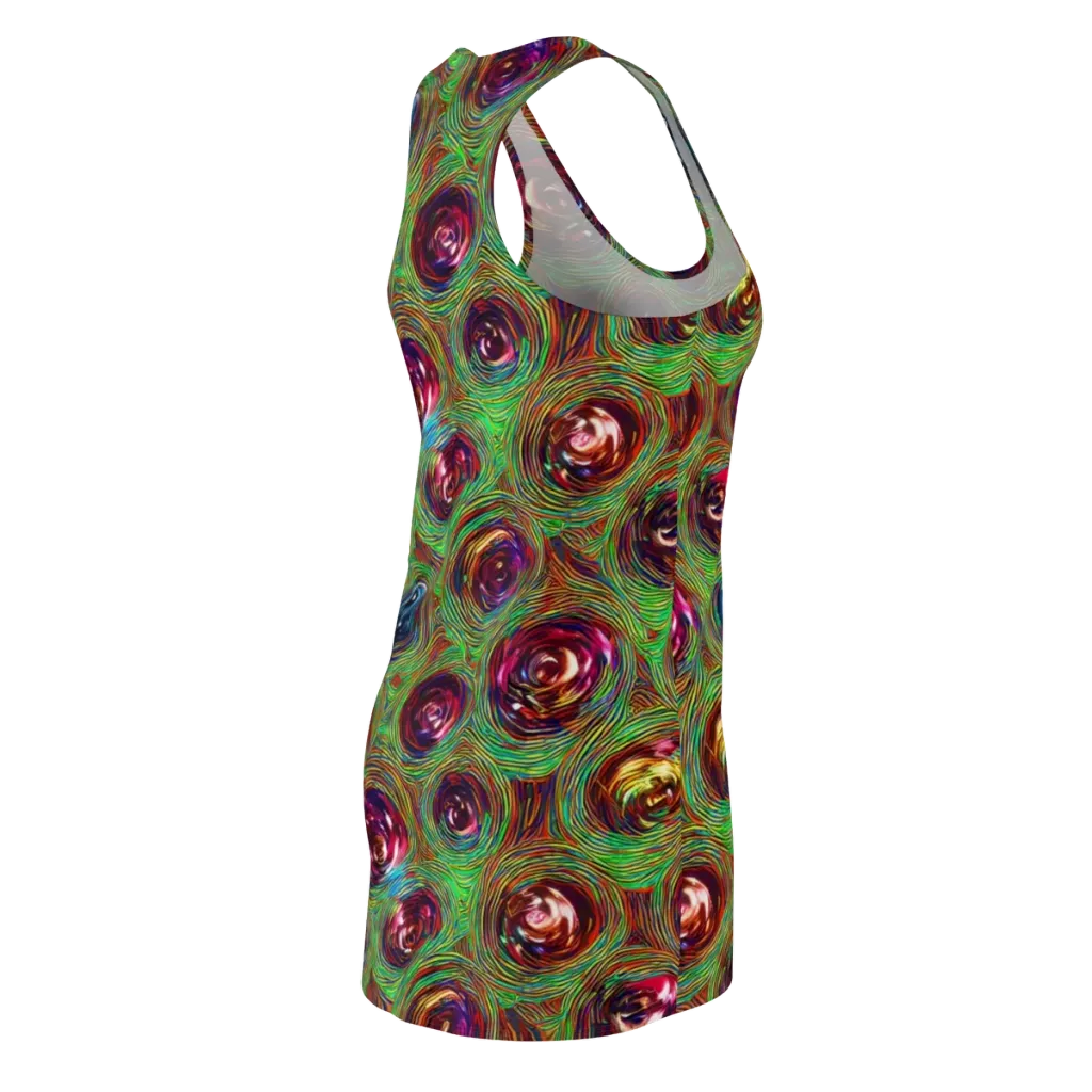 Kaleido Bloom on Racerback Dress — Back Side