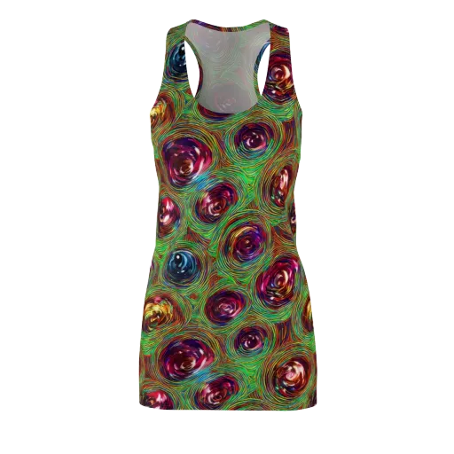 Kaleido Bloom on a Racerback Dress