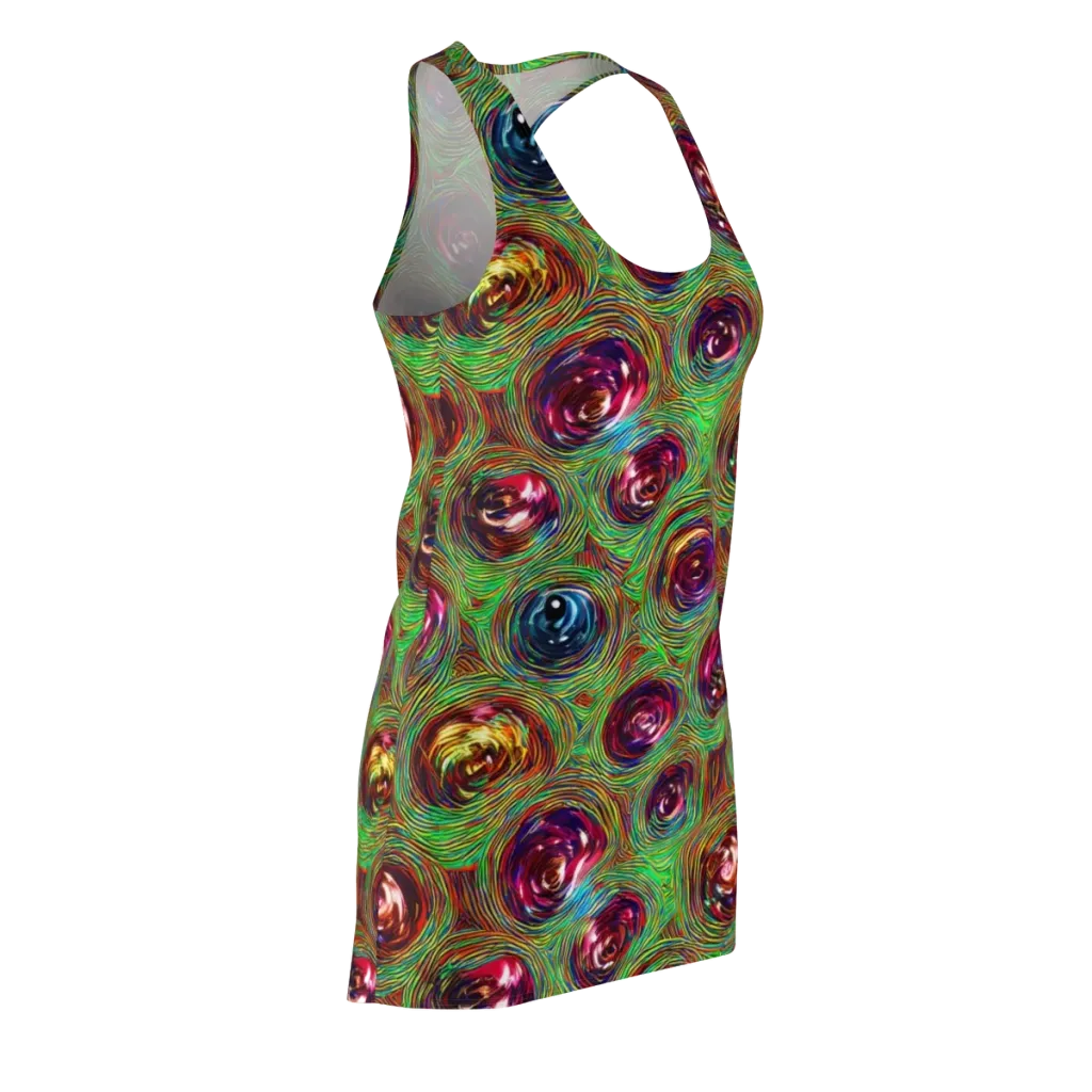Kaleido Bloom on Racerback Dress — Front Side