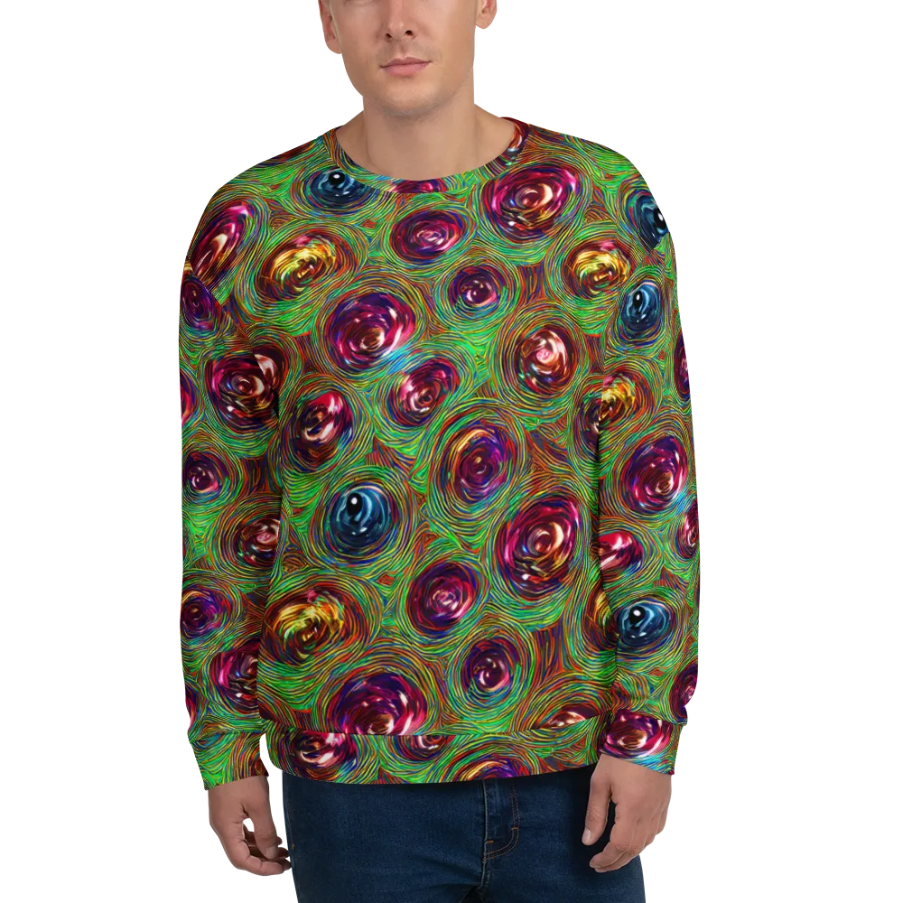 Kaleido Bloom on Sweatshirt — Front
