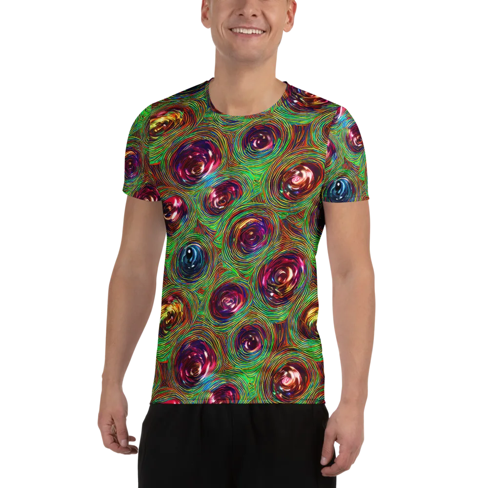 Kaleido Bloom on Men's Athletic T-Shirt — Front