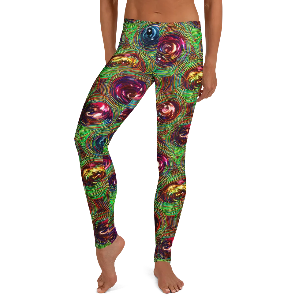 Kaleido Bloom on Leggings — Front