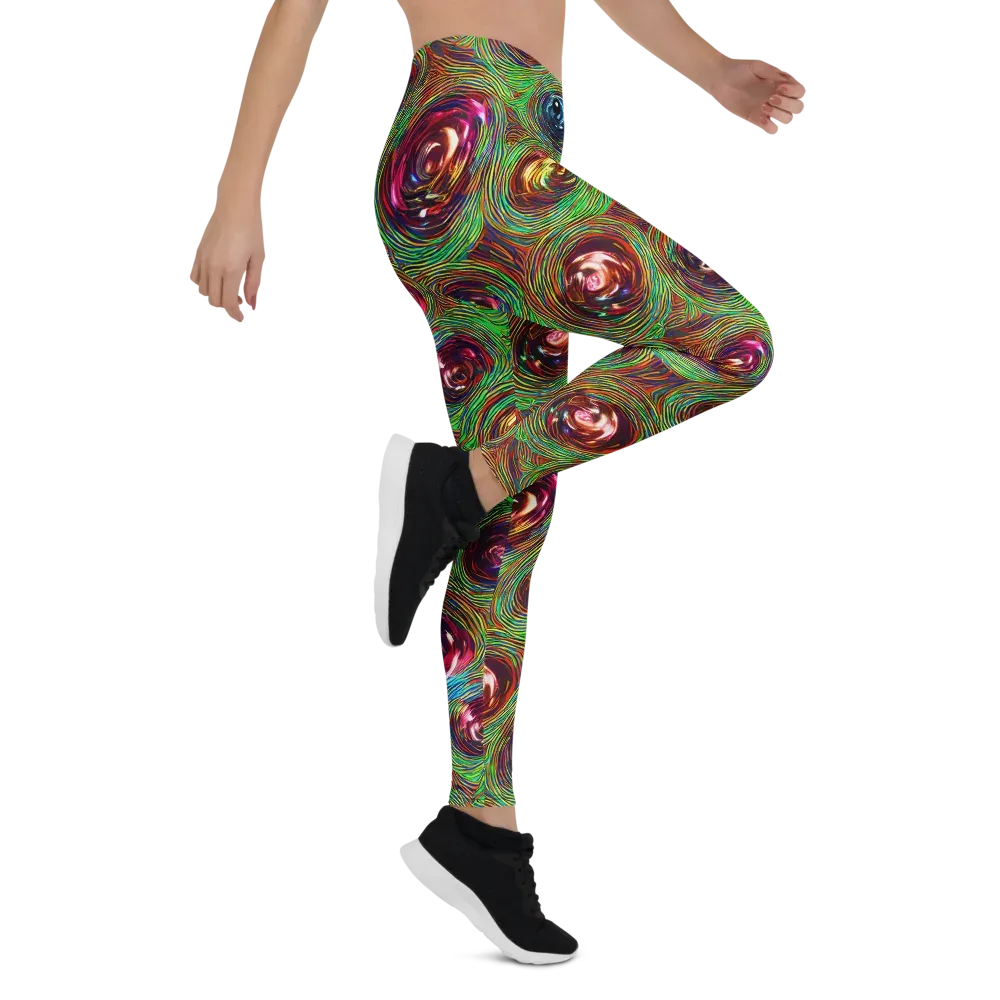 Kaleido Bloom on Leggings — Right