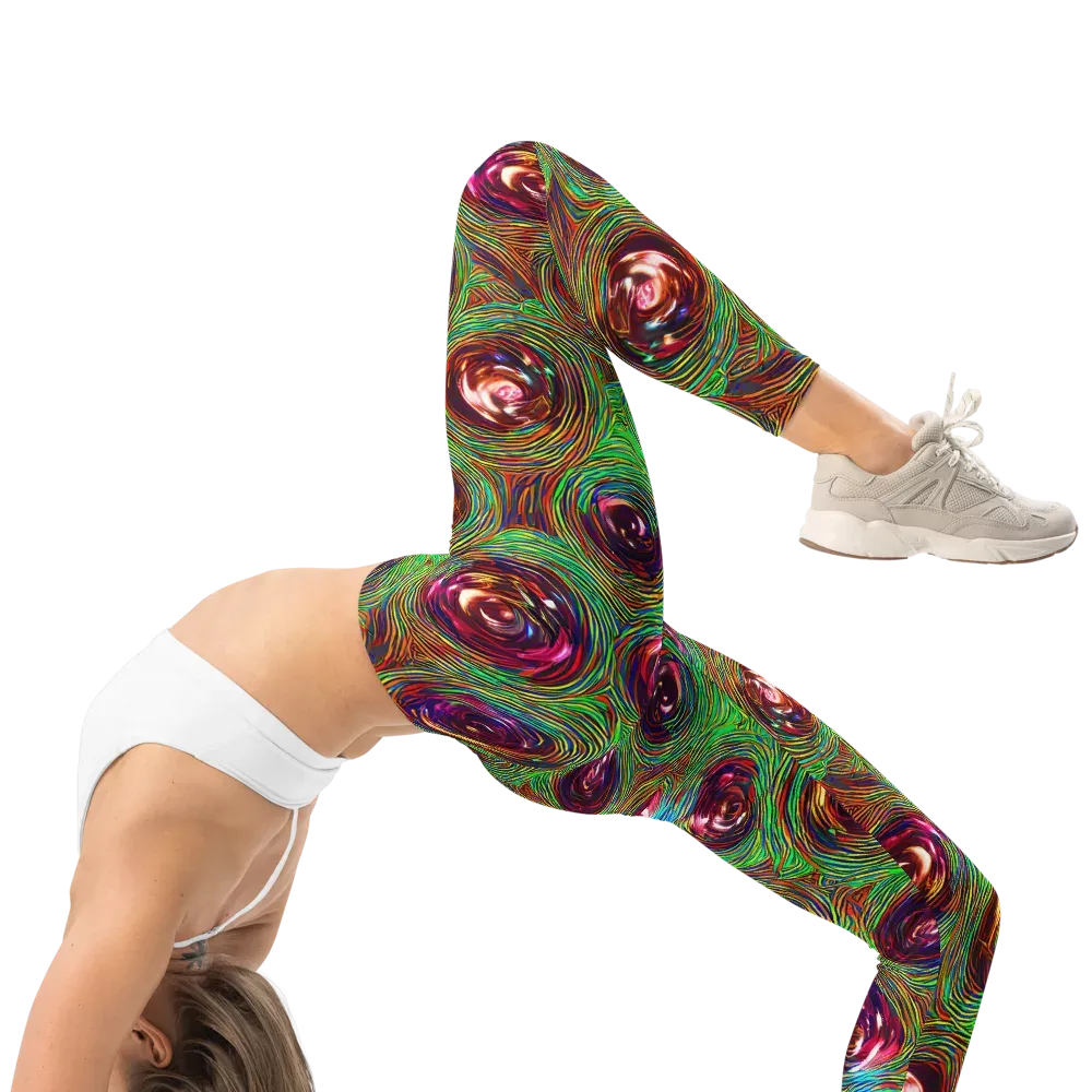 Kaleido Bloom on Leggings — Right