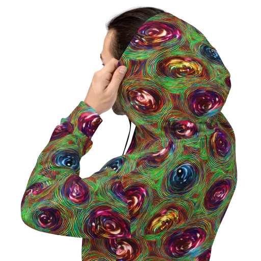 Kaleido Bloom on a Hoodie