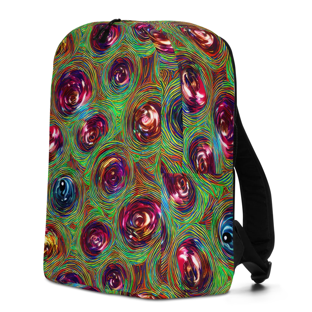 Kaleido Bloom on Minimalist Backpack — Left