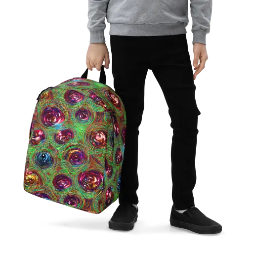 Kaleido Bloom on a Minimalist Backpack
