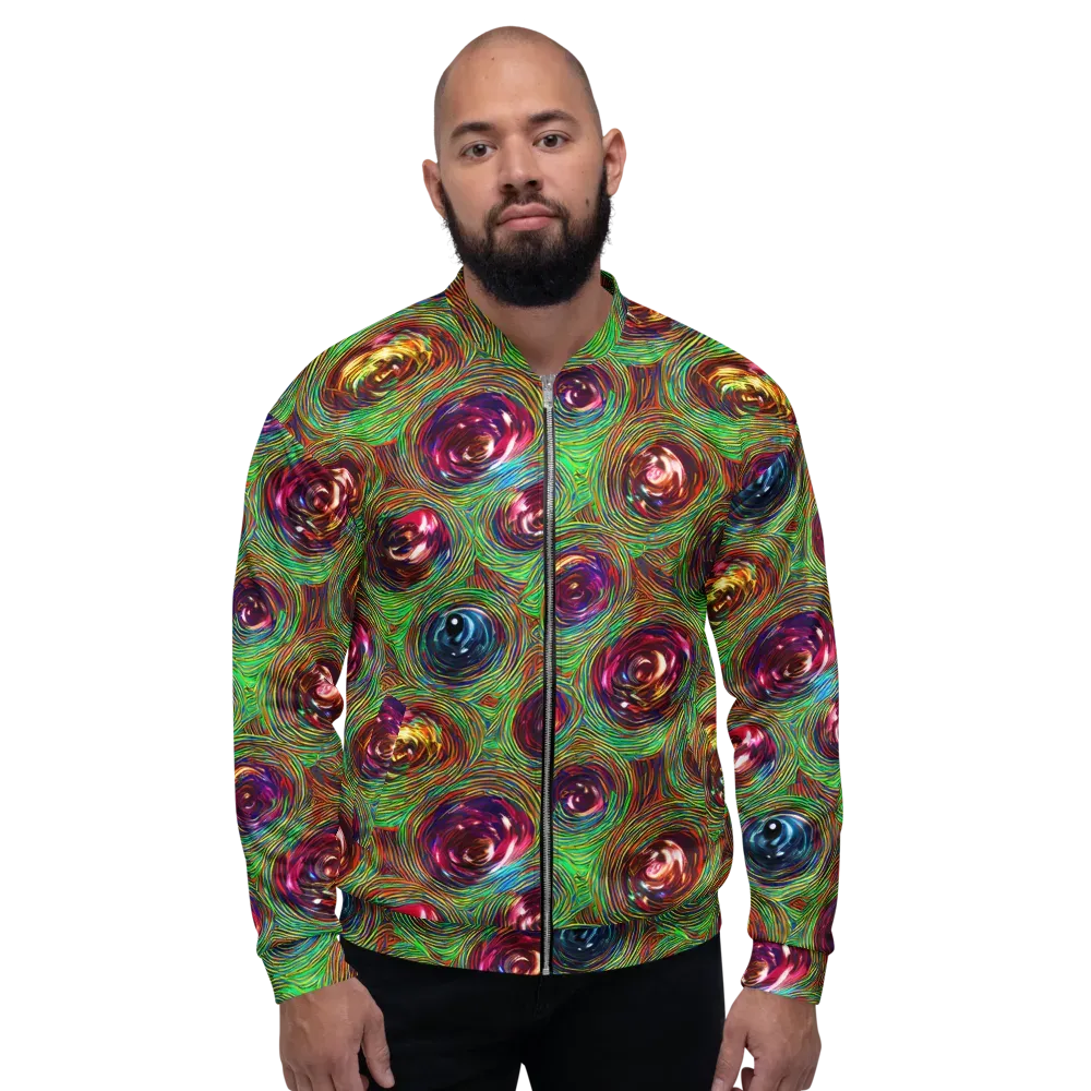 Kaleido Bloom on Bomber Jacket — Front