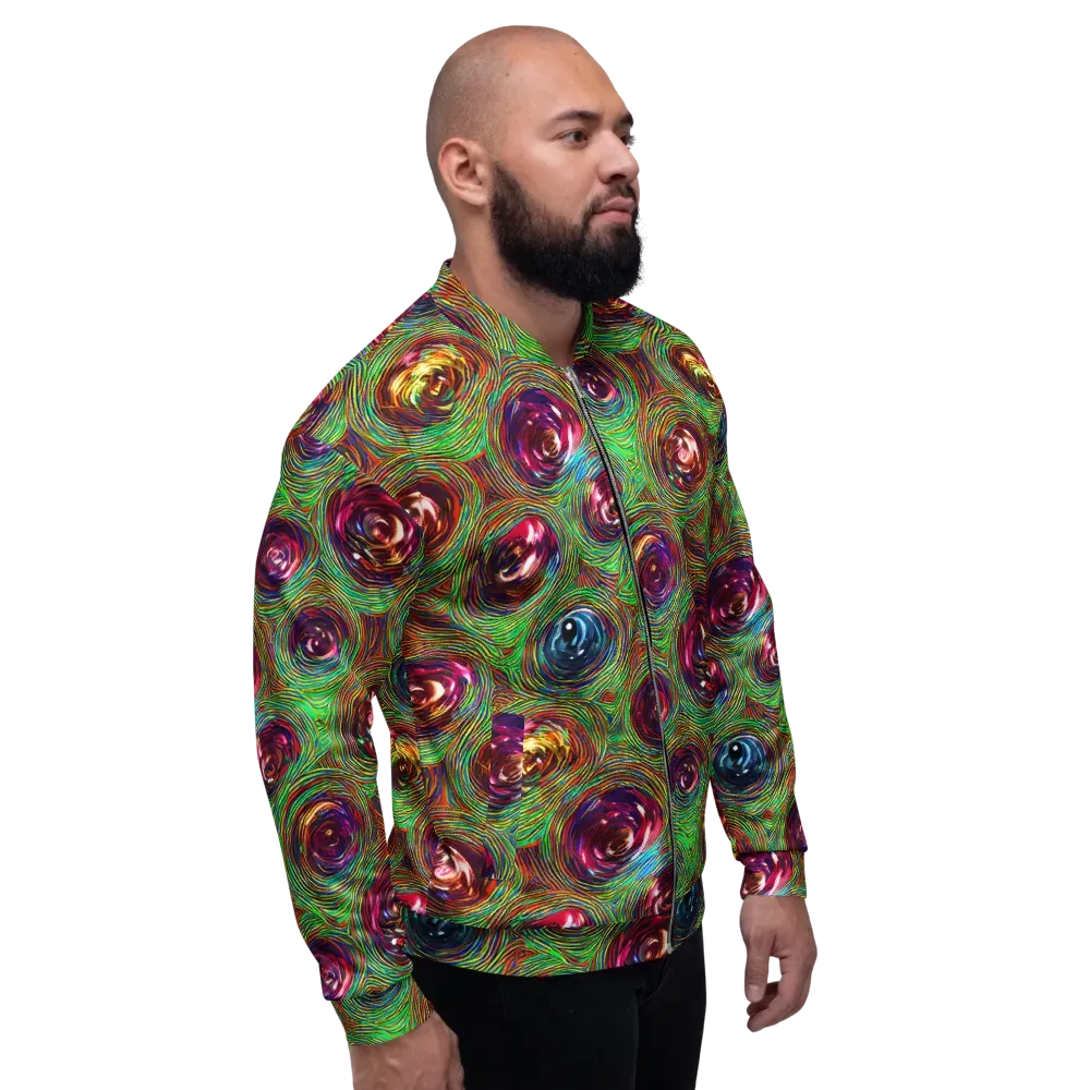 Kaleido Bloom on Bomber Jacket — Right