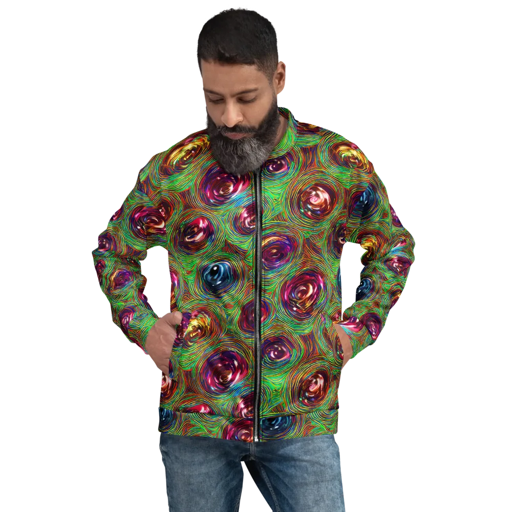 Kaleido Bloom on Bomber Jacket — Front