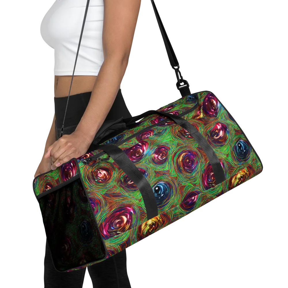 Kaleido Bloom on Duffle Bag — Front