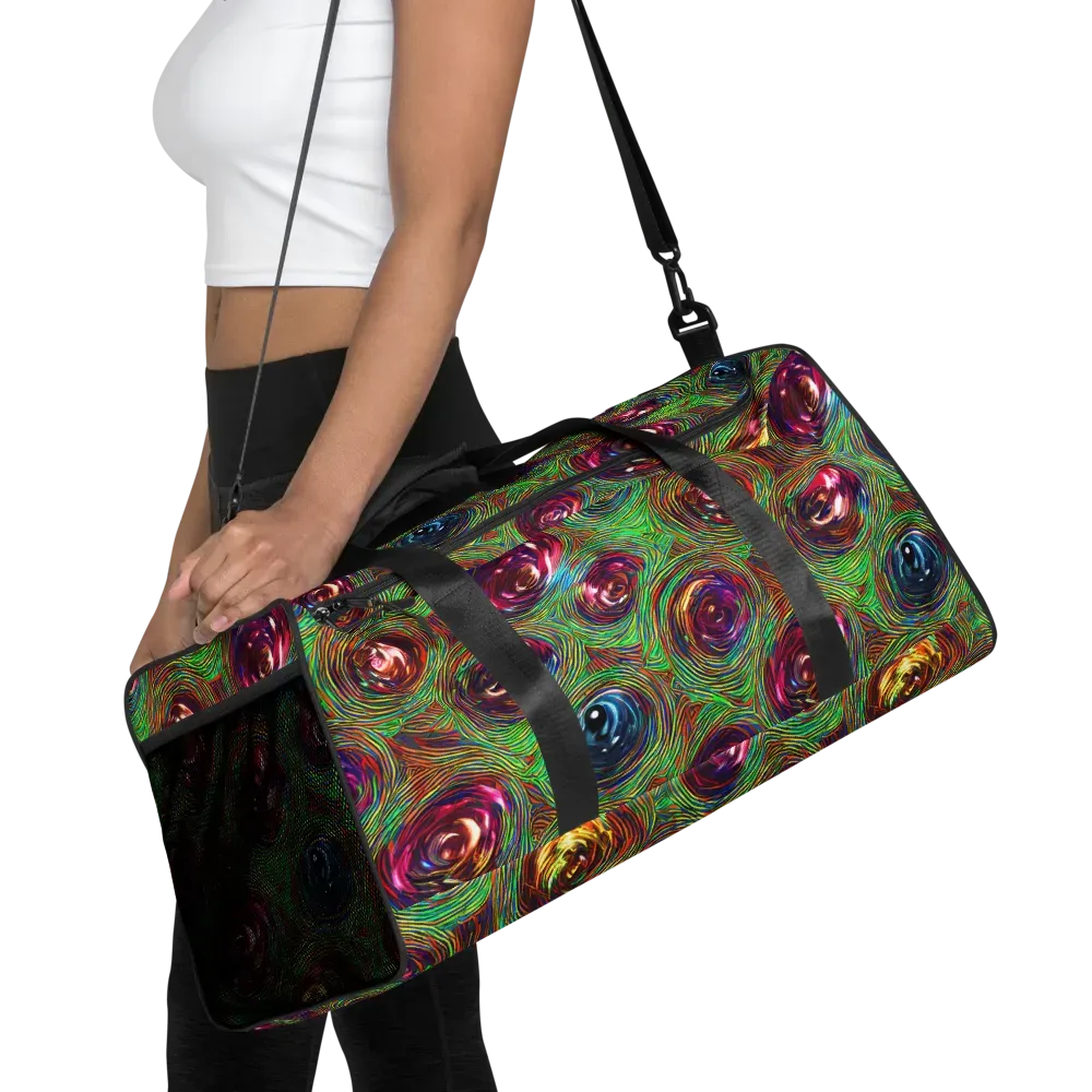 Kaleido Bloom on Duffle Bag — Front