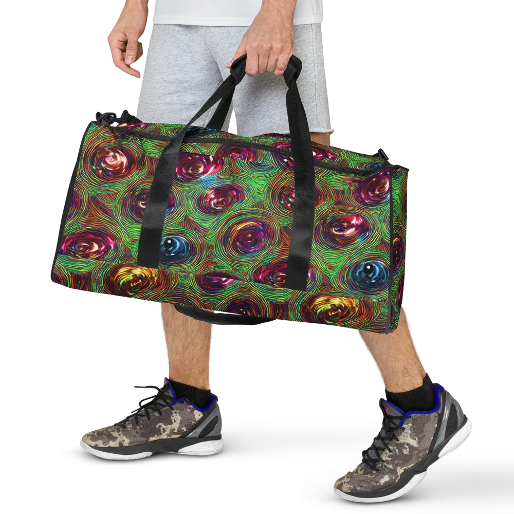 Kaleido Bloom on Duffle Bag — Front