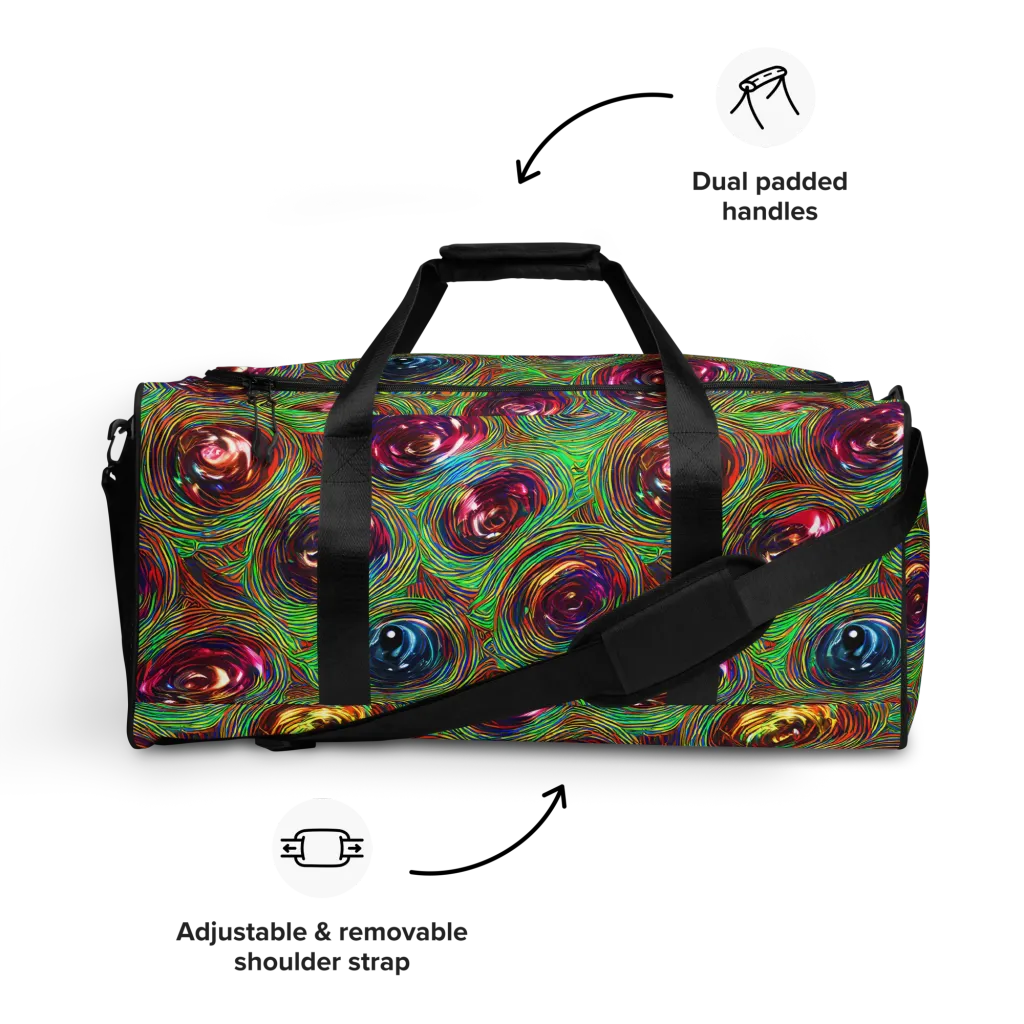 Kaleido Bloom on Duffle Bag — Front