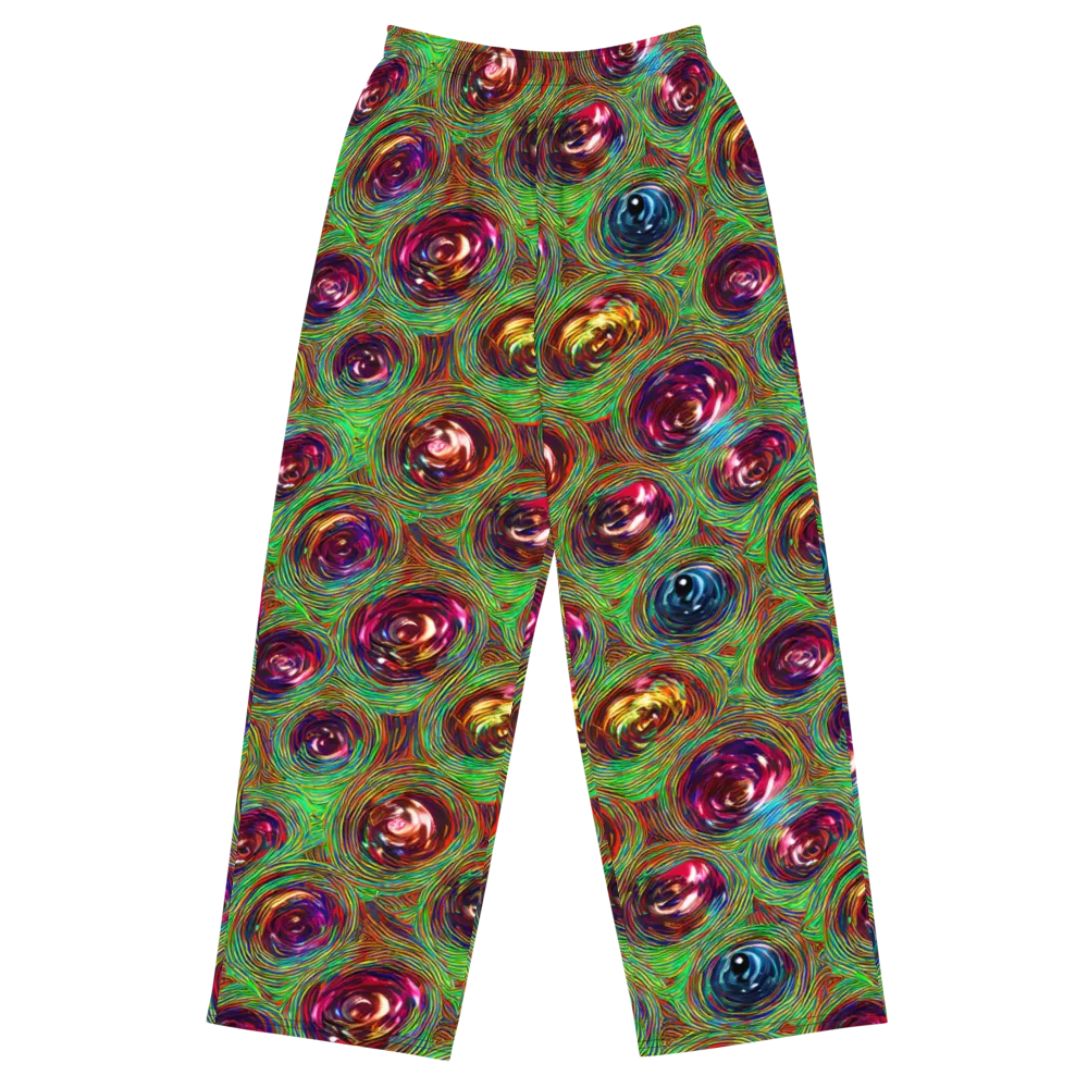Kaleido Bloom on Wide-Leg Pants — Front
