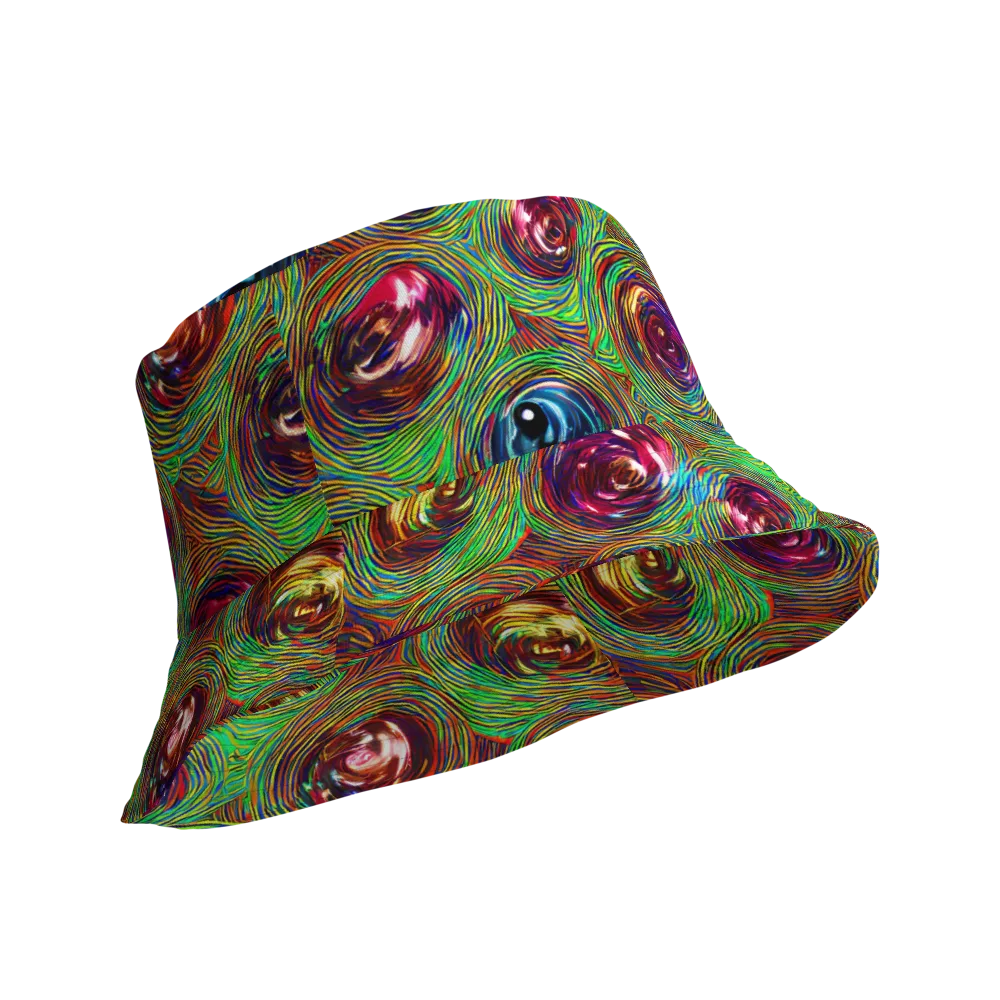 Kaleido Bloom on Reversible Bucket Hat — Product details Outside