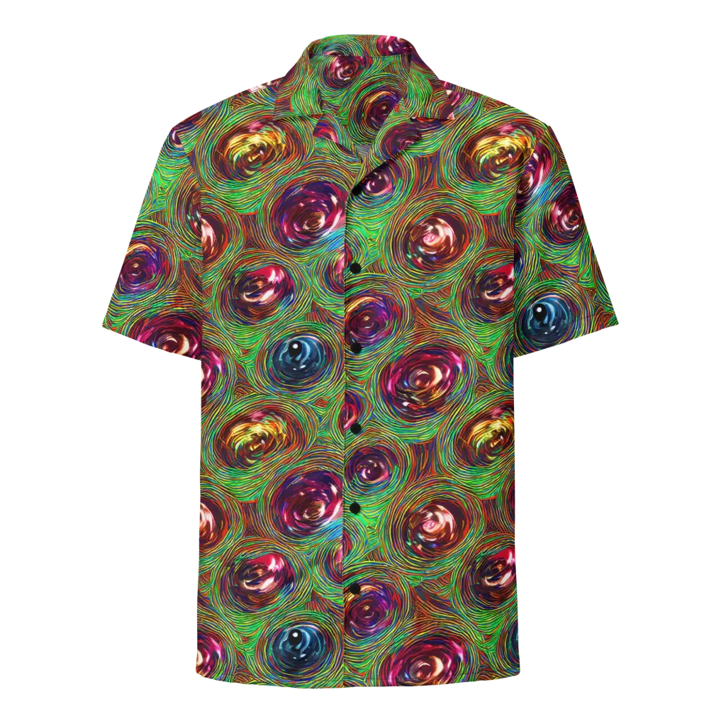 Kaleido Bloom on Button Shirt — Front