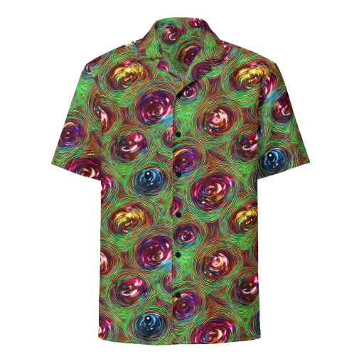 Kaleido Bloom on a Button Shirt