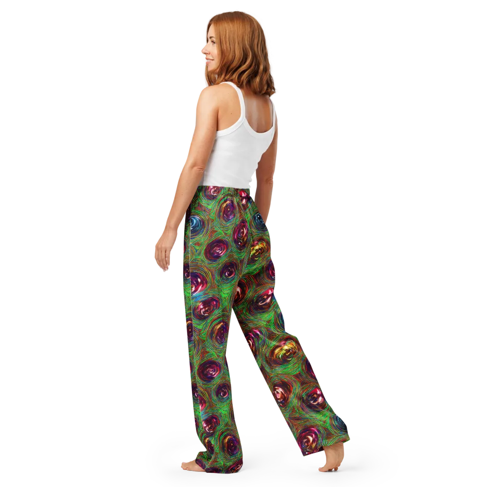Kaleido Bloom on Women's Pajama Pants — Back