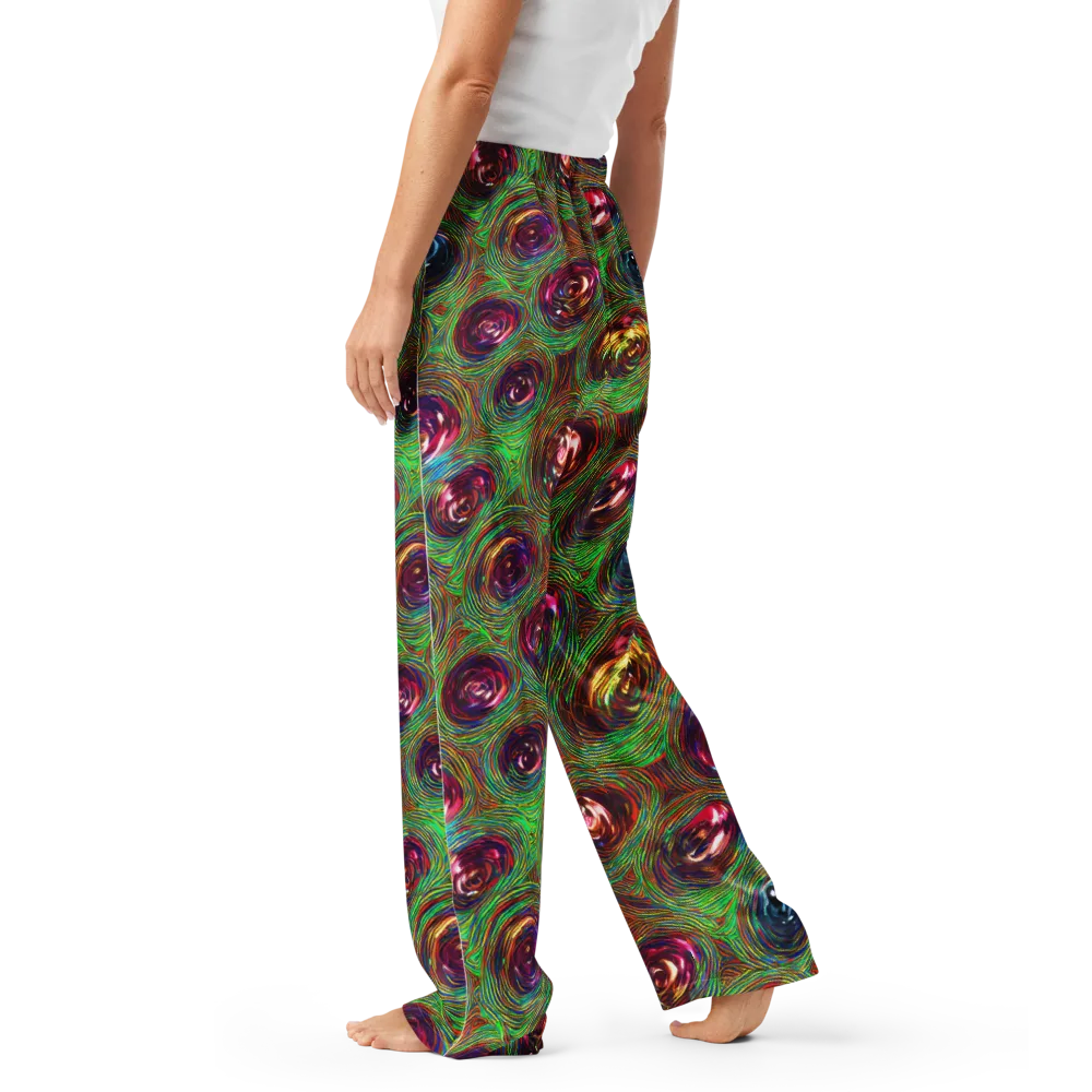 Kaleido Bloom on Women's Pajama Pants — Left