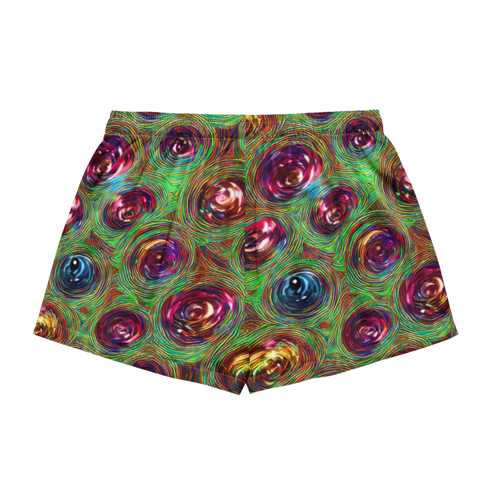 Kaleido Bloom on Women's Pajama Shorts — Back