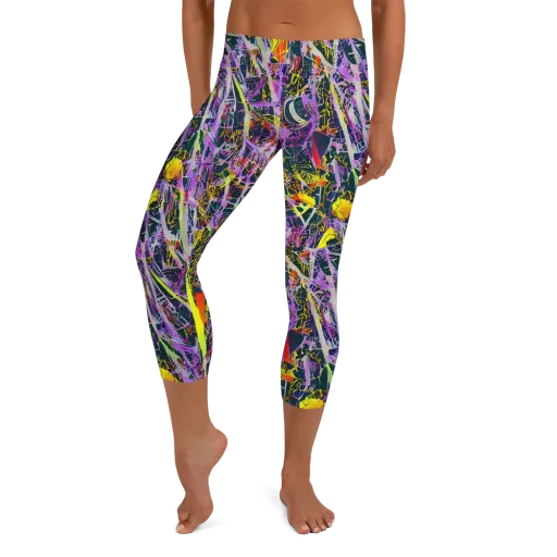 Sonic Shards on a Capri Leggings