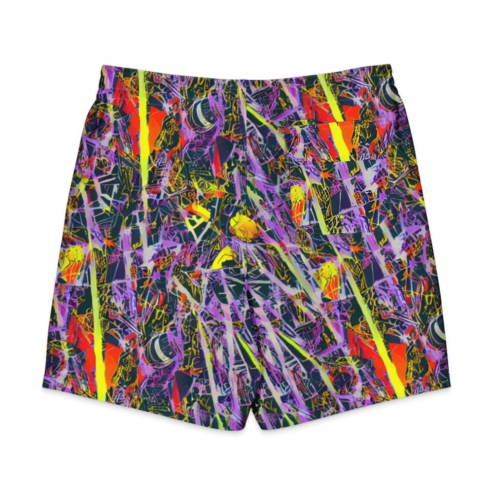 Sonic Shards on Men's Board Shorts — Back