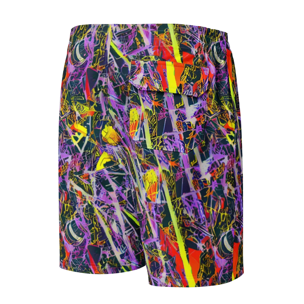 Sonic Shards on Men's Board Shorts — Back