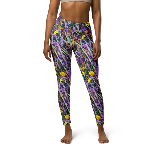 Sonic Shards on a Yoga Leggings