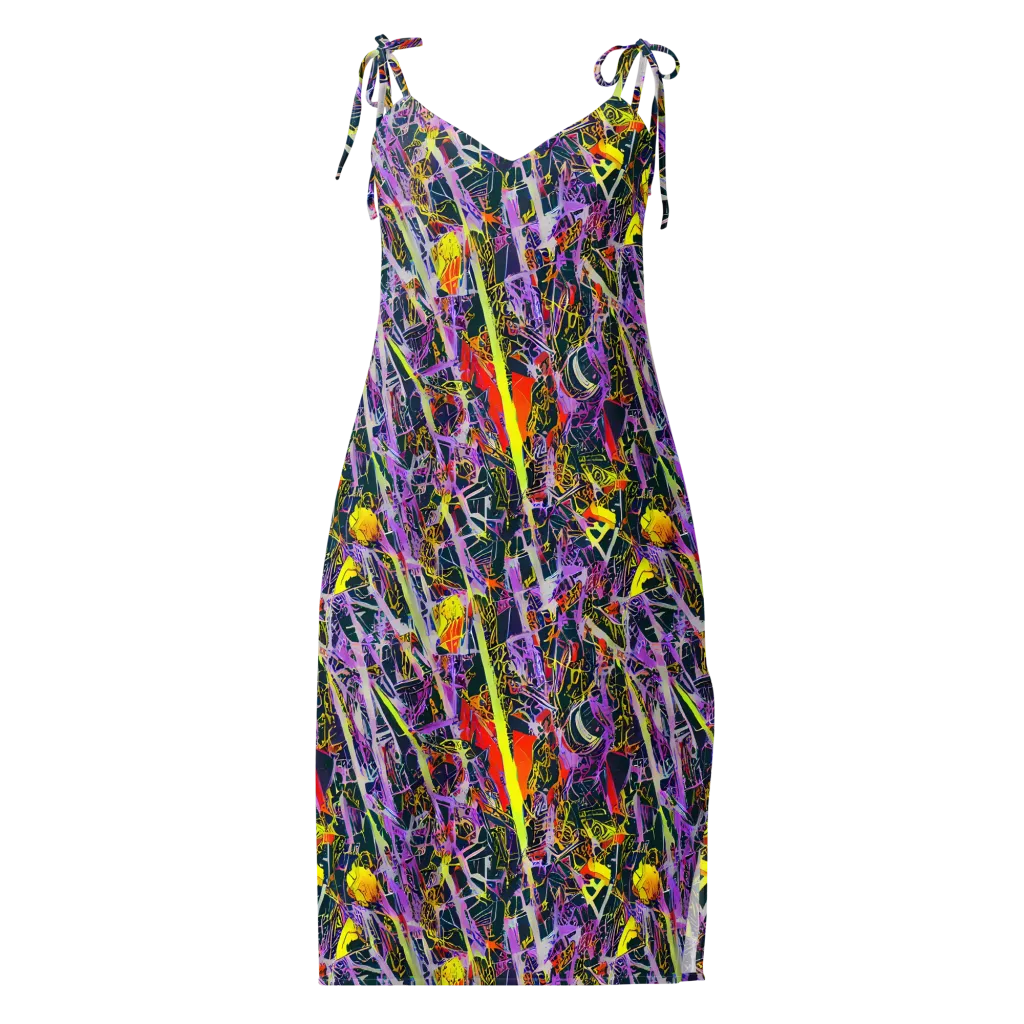 Sonic Shards on Slip Dress — Front
