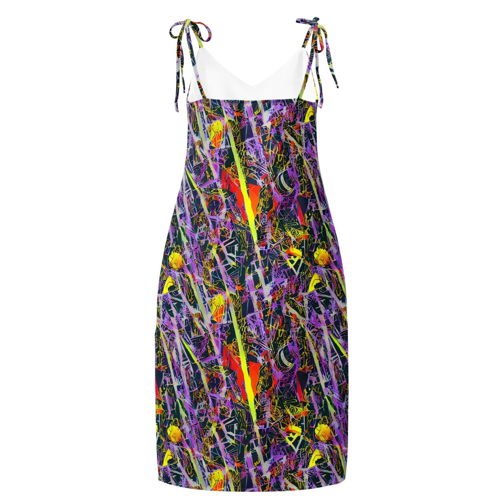 Sonic Shards on Slip Dress — Back