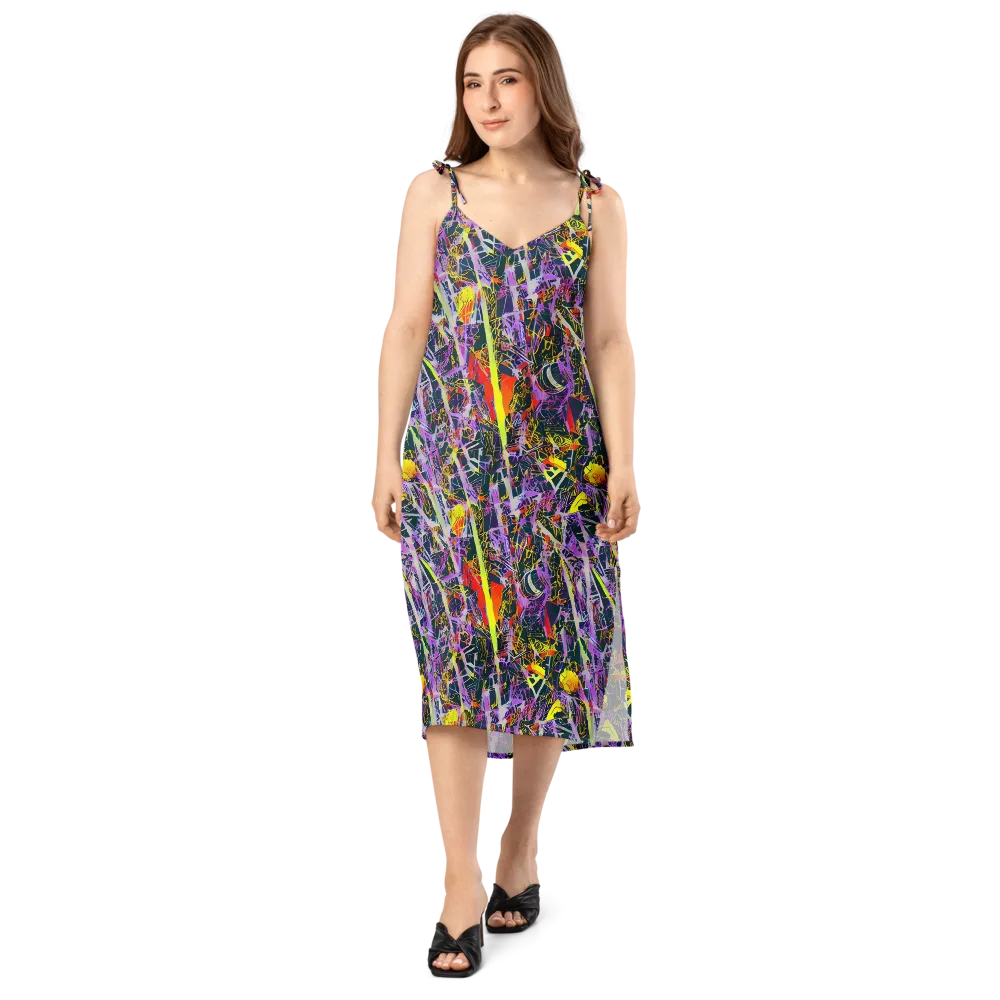 Sonic Shards on Slip Dress — Front