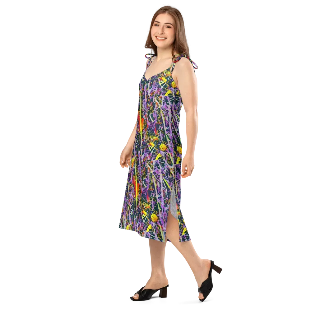 Sonic Shards on Slip Dress — Left Front