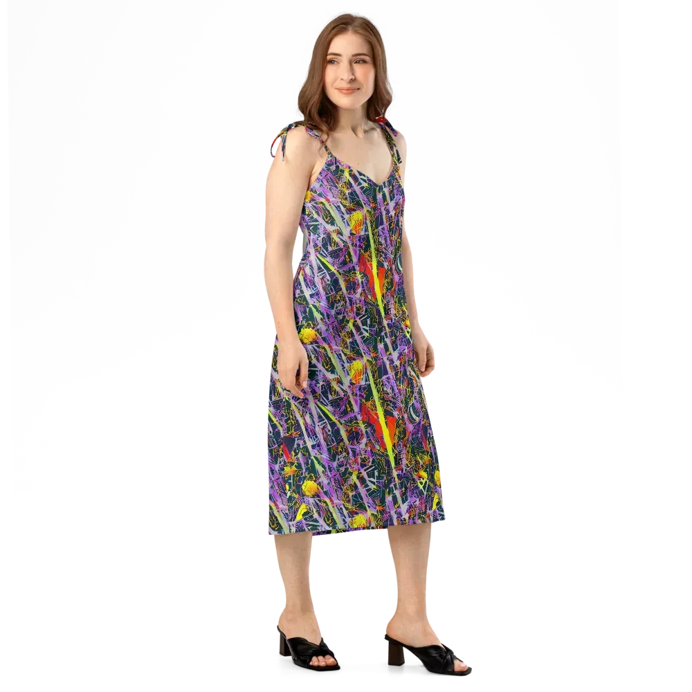 Sonic Shards on Slip Dress — Right Front