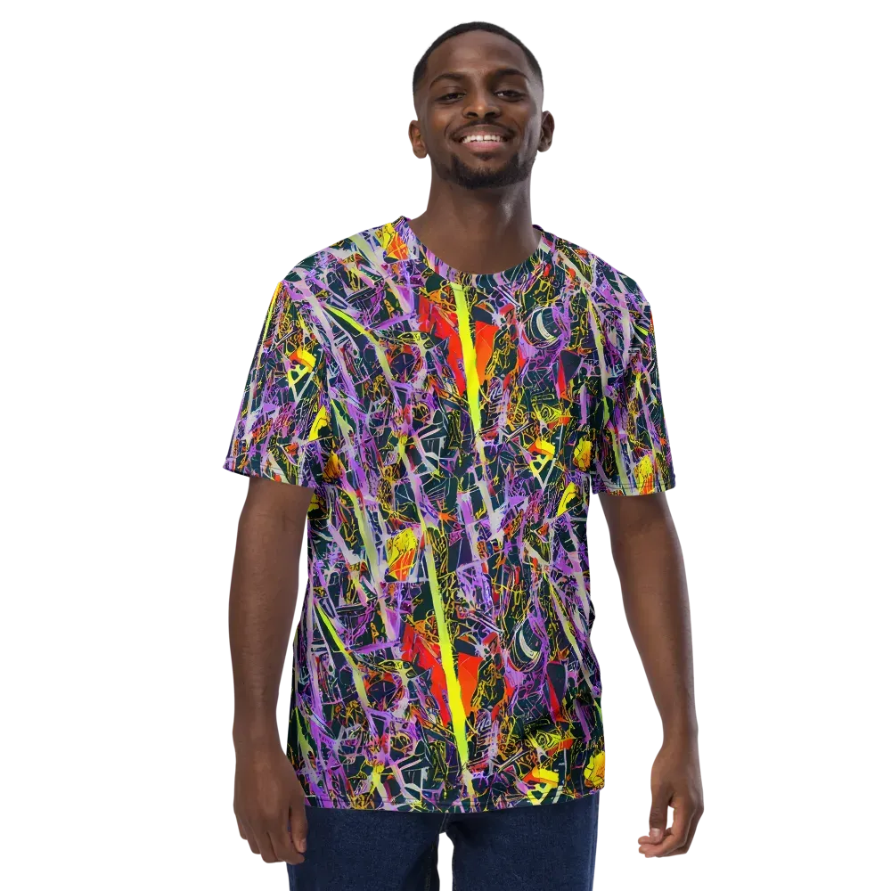 Sonic Shards on Men's Crew Neck T-Shirt — Front